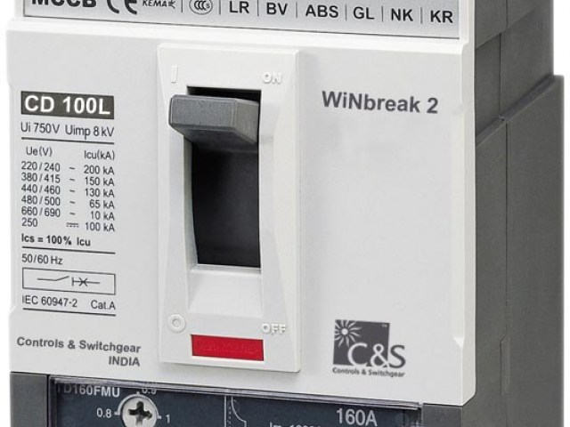 Mccb Cs CS2A3 3P 75-100A 10kA 